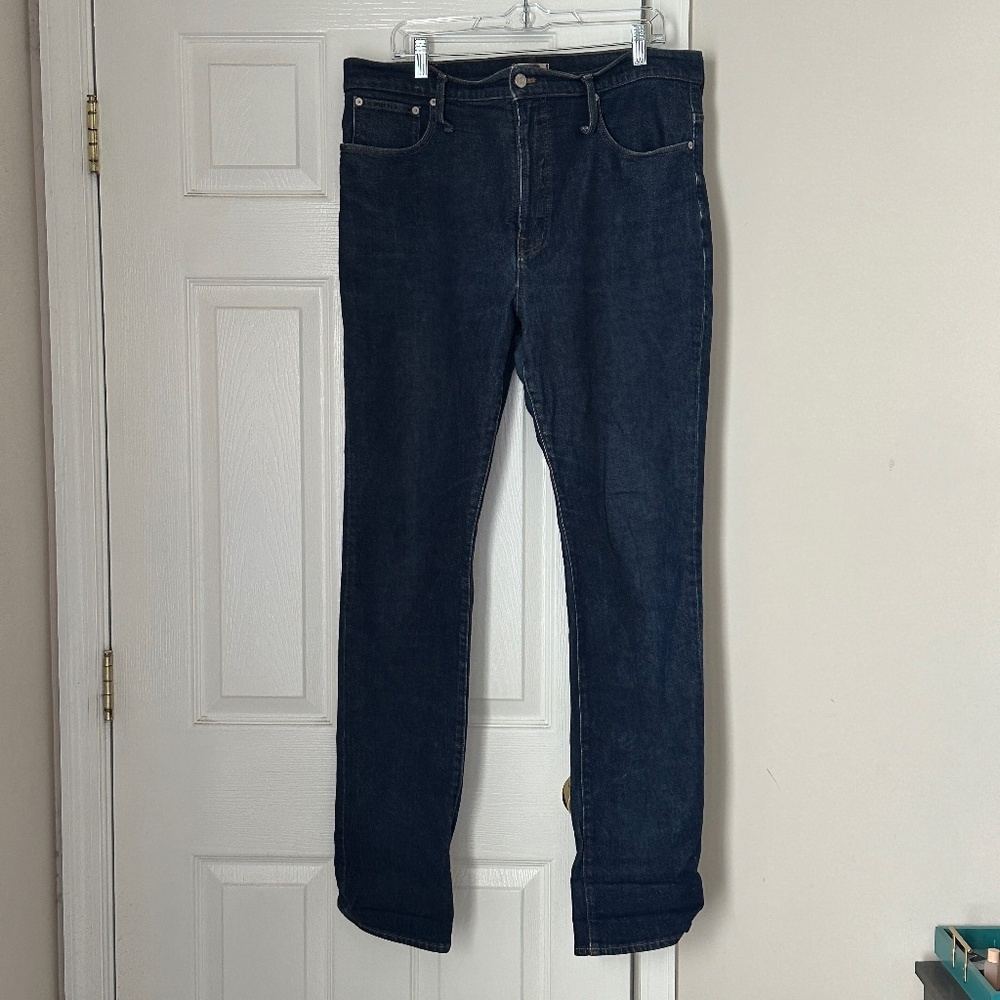 Madewell Men's Straight Jeans - Dark Blue